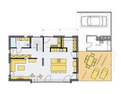 flexibler Grundriss Architektenhaus Hanghaus Holzhaus