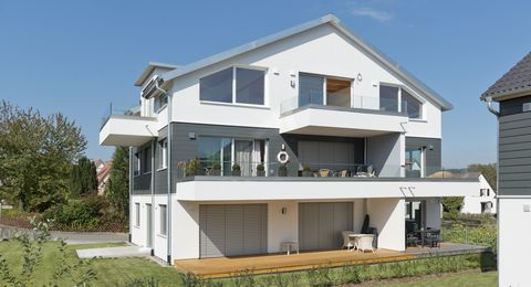 Rückansicht des Fünf-Familienhauses - Barrierefreies Wohnen am Bodensee - ZMH.com