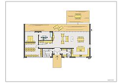 Grundriss dieses Hanghauses - Leben auf einer Ebene im Erdgeschoss - ZMH.com